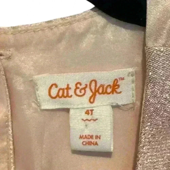 Cat & Jack Girls' Pink Ombre A-line Party Dress Size 4T - Picture 4 of 4